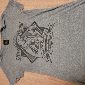 Obey Brand Gray Graphic T-Shirt